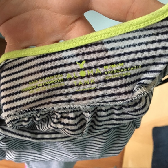 ❗️donating soon❗️AE striped tank - Picture 3 of 3